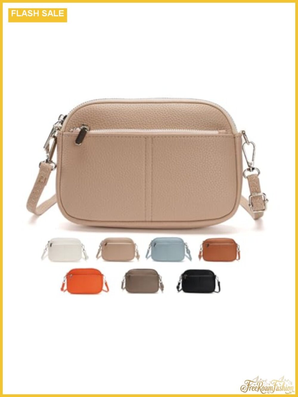 Small Crossbody Bag Vegan Leather Purse Adjustable Strap Shoulder Handbag